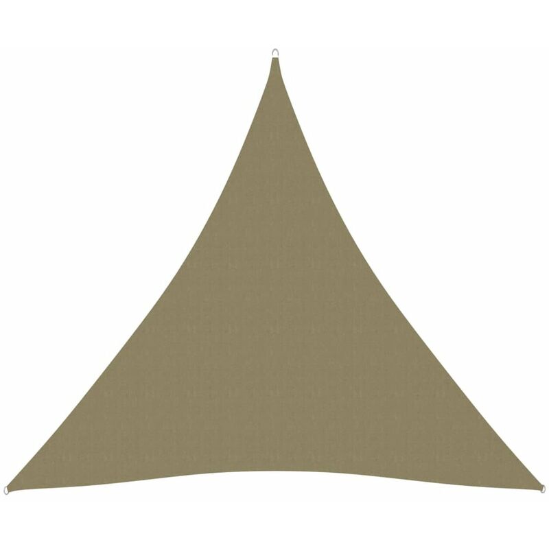 

Toldo de vela triangular de tela oxford beige 4,5x4,5x4,5 m