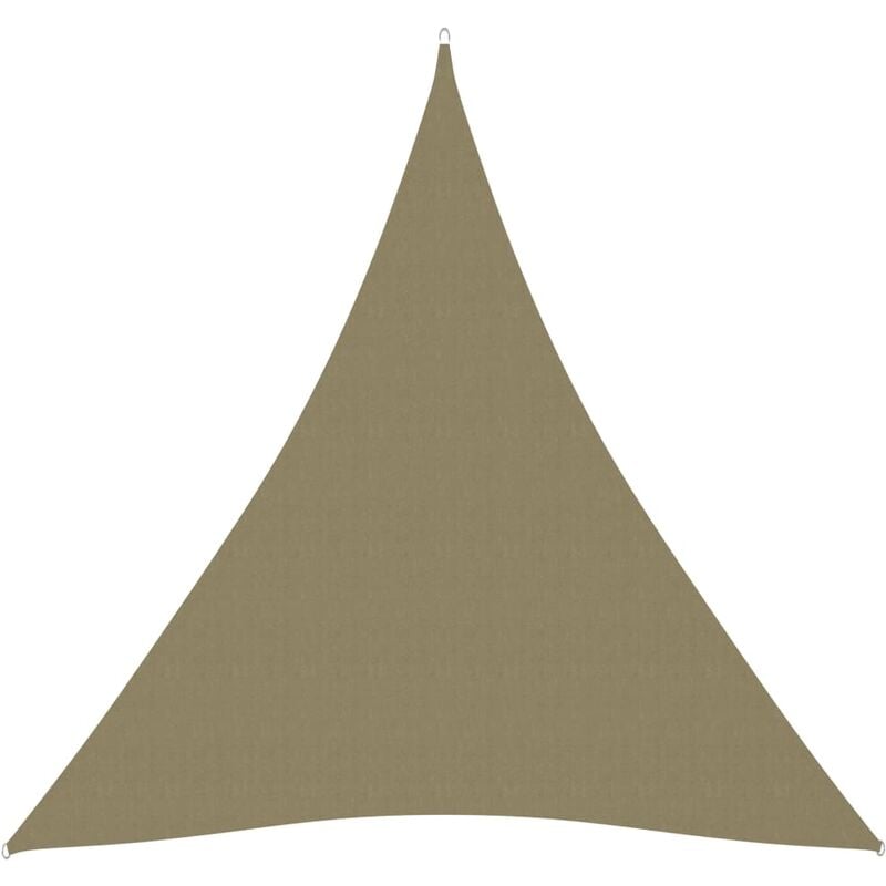 

Toldo de vela triangular de tela oxford beige 4x5x5 m