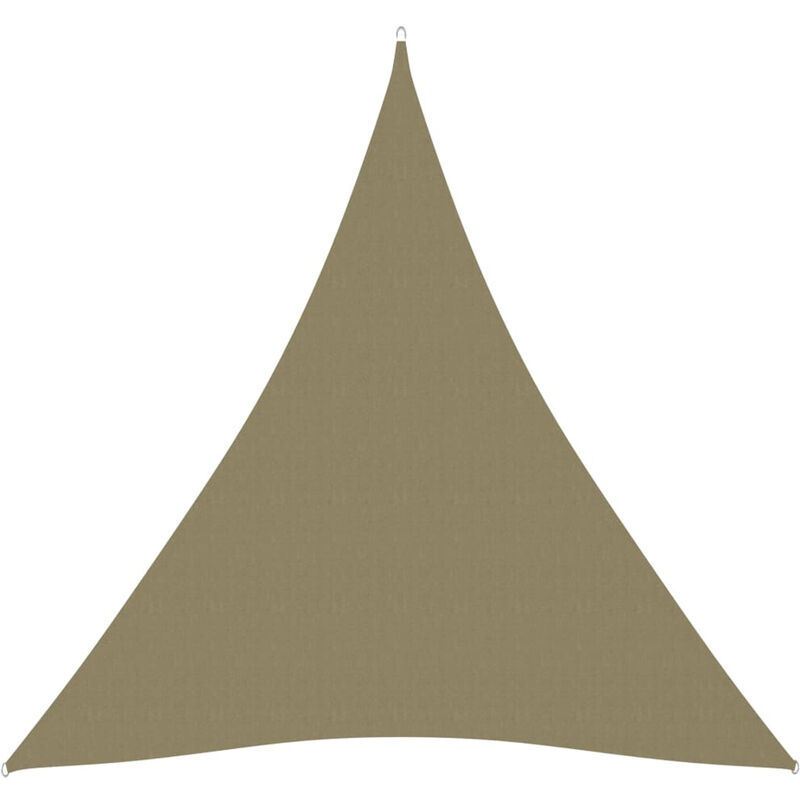 

Toldo de vela triangular de tela oxford beige 4x5x5 m