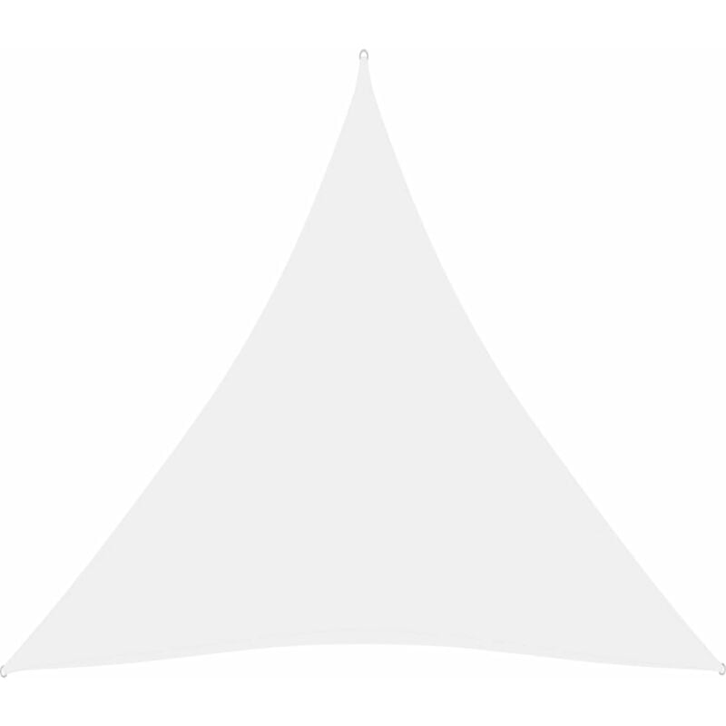 

Toldo de vela triangular de tela oxford blanco 3,6x3,6x3,6 m