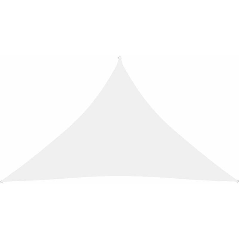 

Toldo de vela triangular de tela oxford blanco 4x4x5,8 m