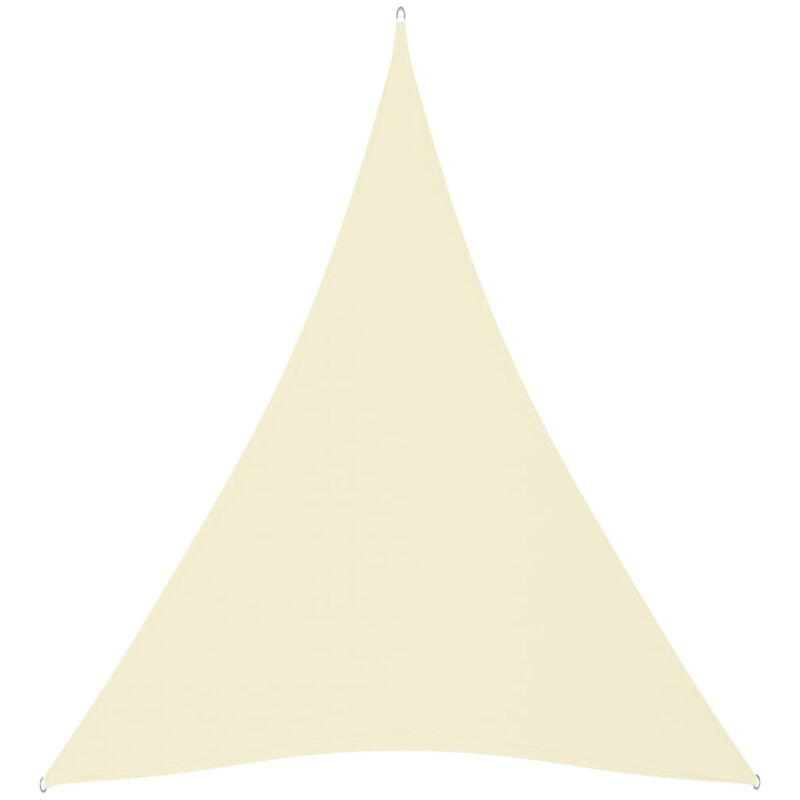 

Toldo de vela triangular de tela oxford color crema 3x4x4 m