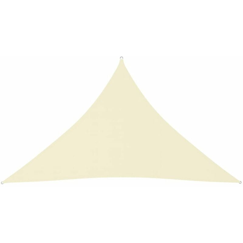 

Toldo de vela triangular de tela oxford crema 4x4x5,8 m