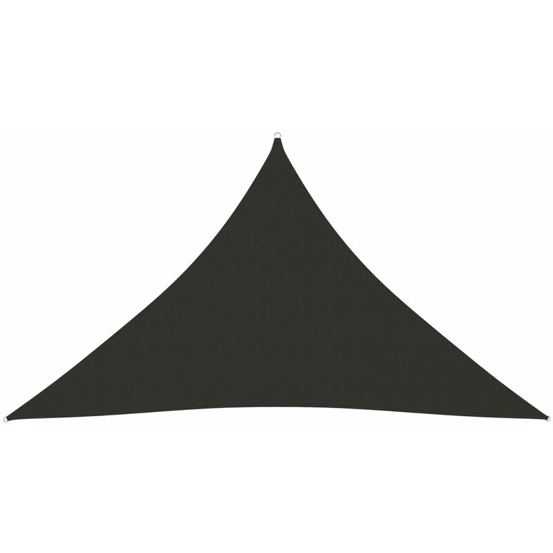 

Toldo de vela triangular de tela oxford gris antracita 2,5x2,5x3,5 m