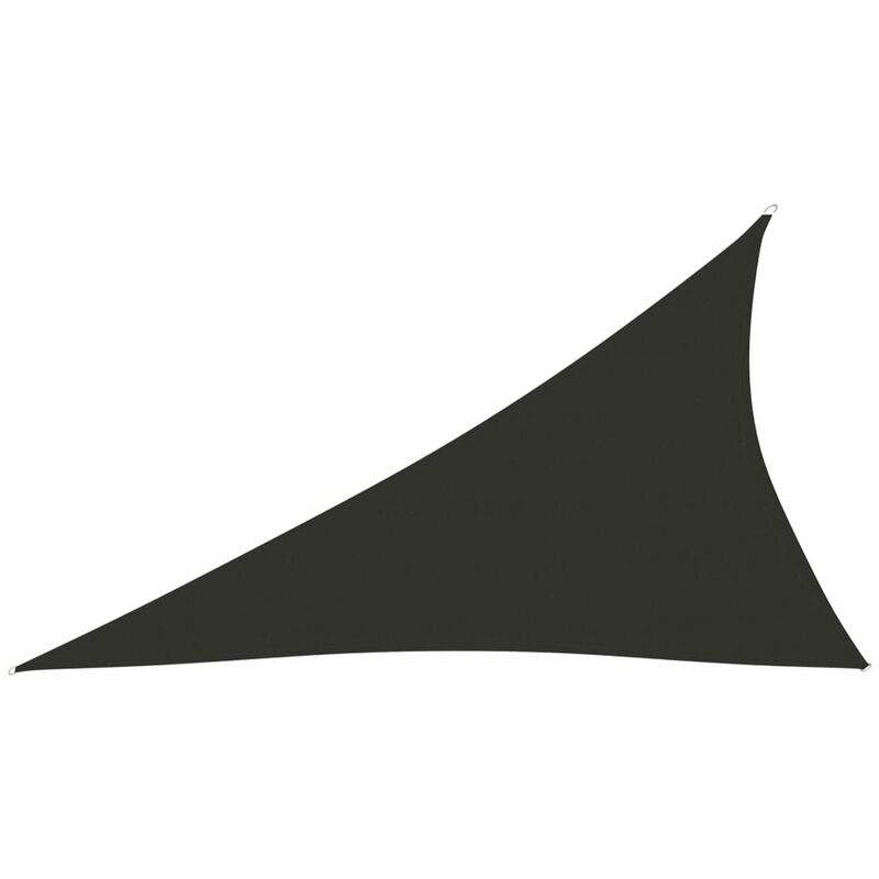 

Toldo de vela triangular de tela oxford gris antracita 3x4x5 m