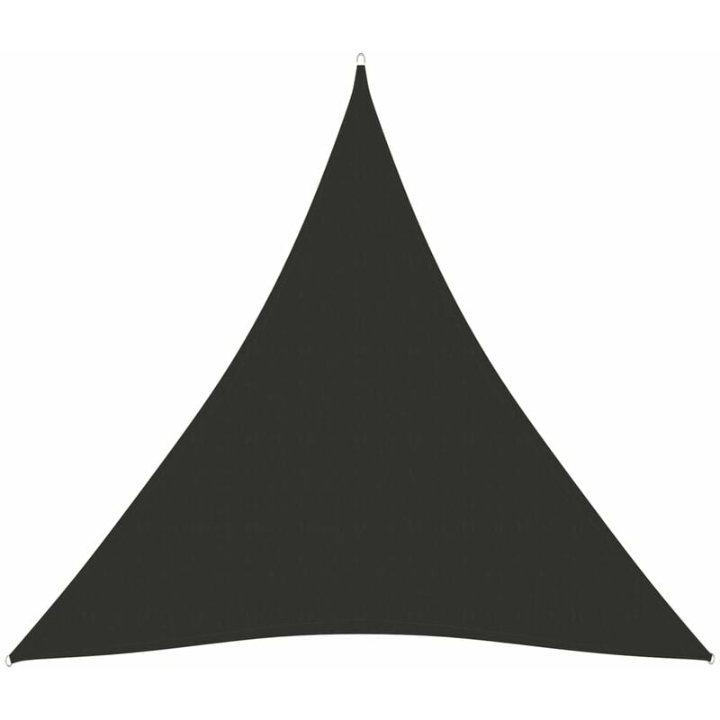 

Toldo de vela triangular de tela oxford gris antracita 4x4x4 m