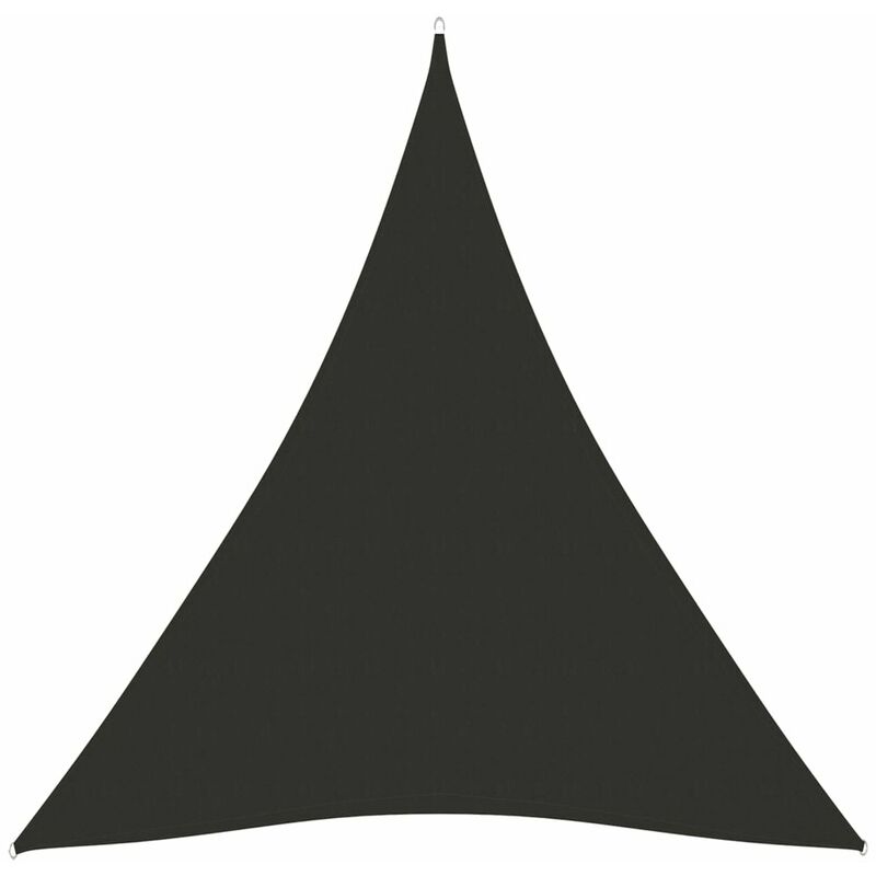 

Toldo de vela triangular de tela oxford gris antracita 4x5x5 m