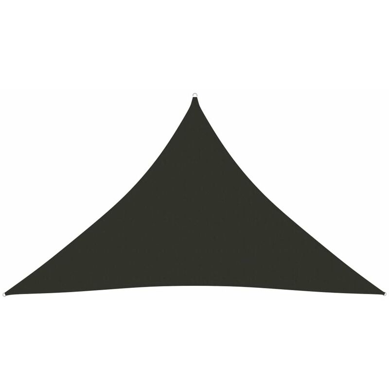 

Toldo de vela triangular de tela oxford gris antracita 5x5x6 m