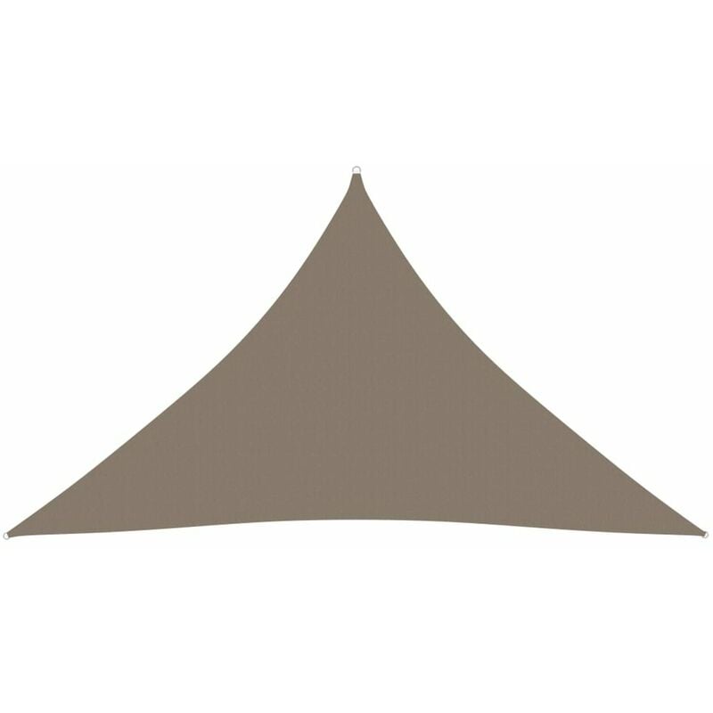 

Toldo de vela triangular de tela oxford gris taupe 3,5x3,5x4,9m