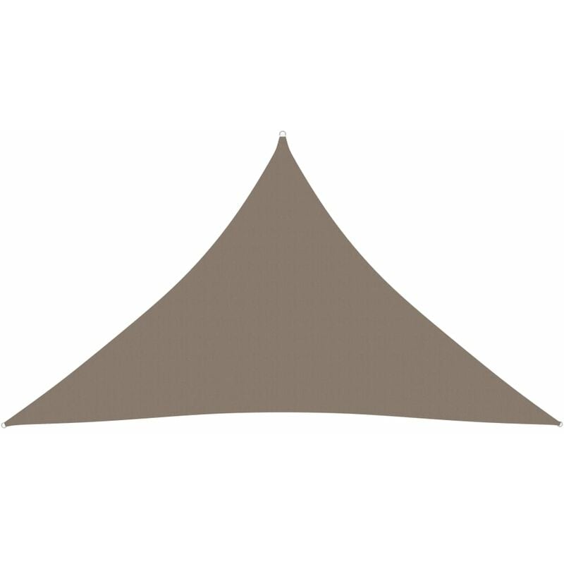 

Toldo de vela triangular de tela oxford gris taupe 3,5x3,5x4,9m