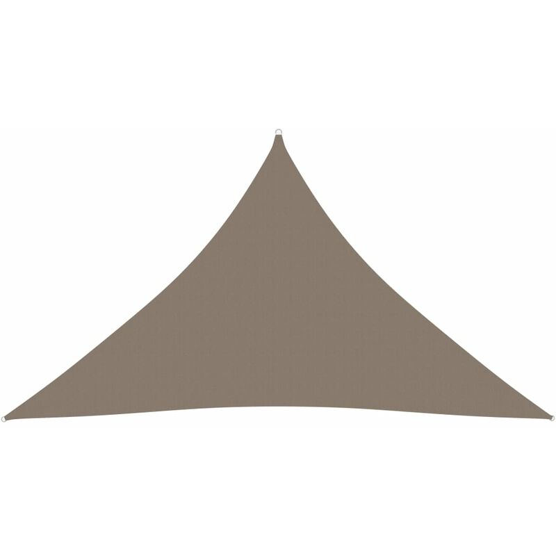 

Toldo de vela triangular de tela oxford gris taupe 4x4x5,8 m