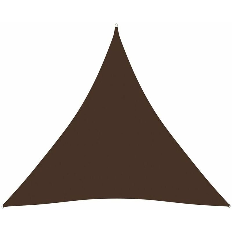 

Happyshopping - Toldo de vela triangular de tela oxford marron 3,6x3,6x3,6 m