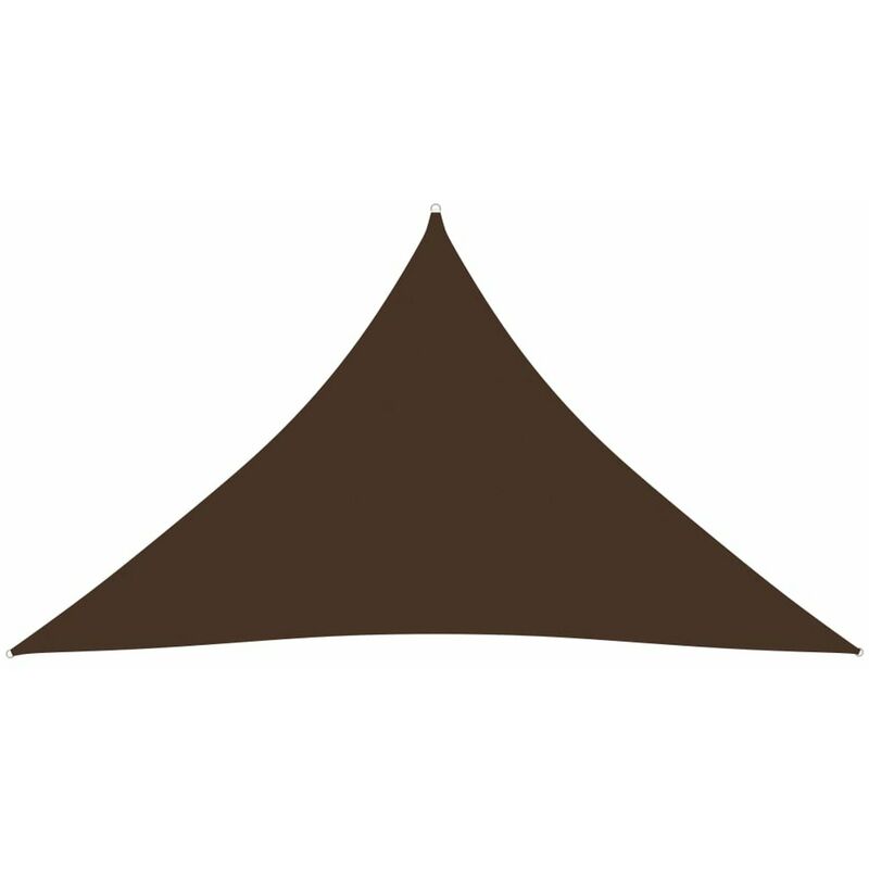 

Toldo de vela triangular de tela oxford marron 4x4x5,8 m