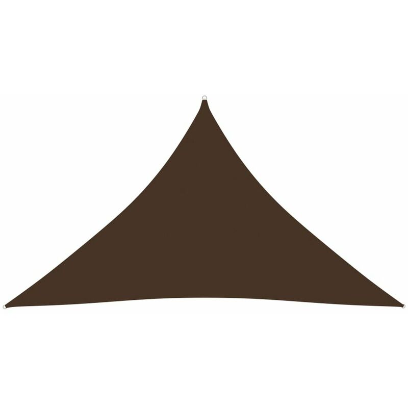 

Toldo de vela triangular de tela oxford marron 5x5x6 m