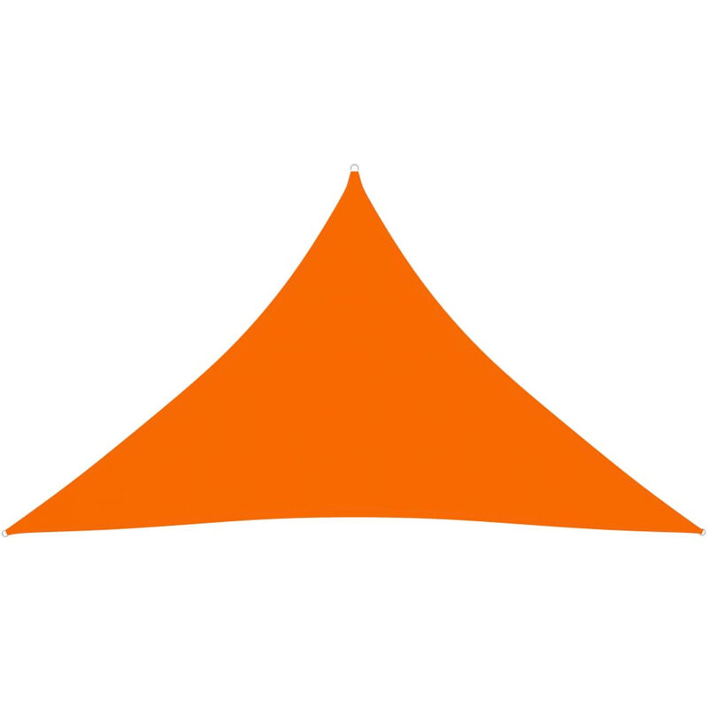 

Toldo de vela triangular de tela oxford naranja 3,5x3,5x4,9 m