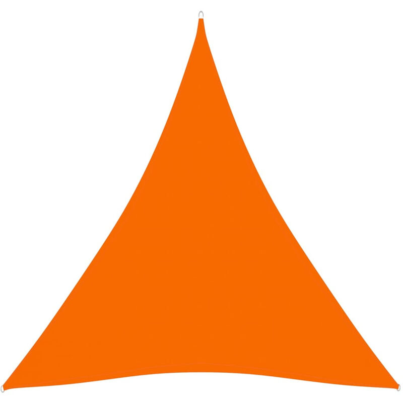 

Toldo de vela triangular de tela oxford naranja 3,6x3,6x3,6 m