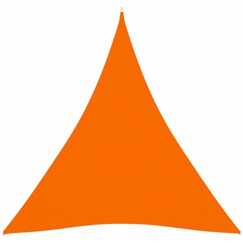 

Toldo de vela triangular de tela oxford naranja 4,5x4,5x4,5 m