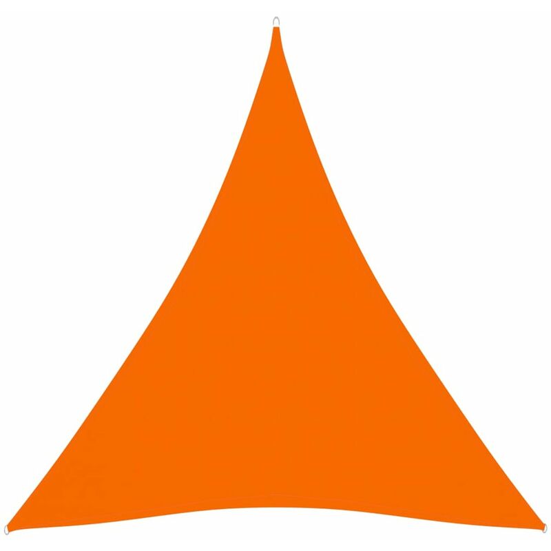 

Toldo de vela triangular de tela oxford naranja 4x4x4 m