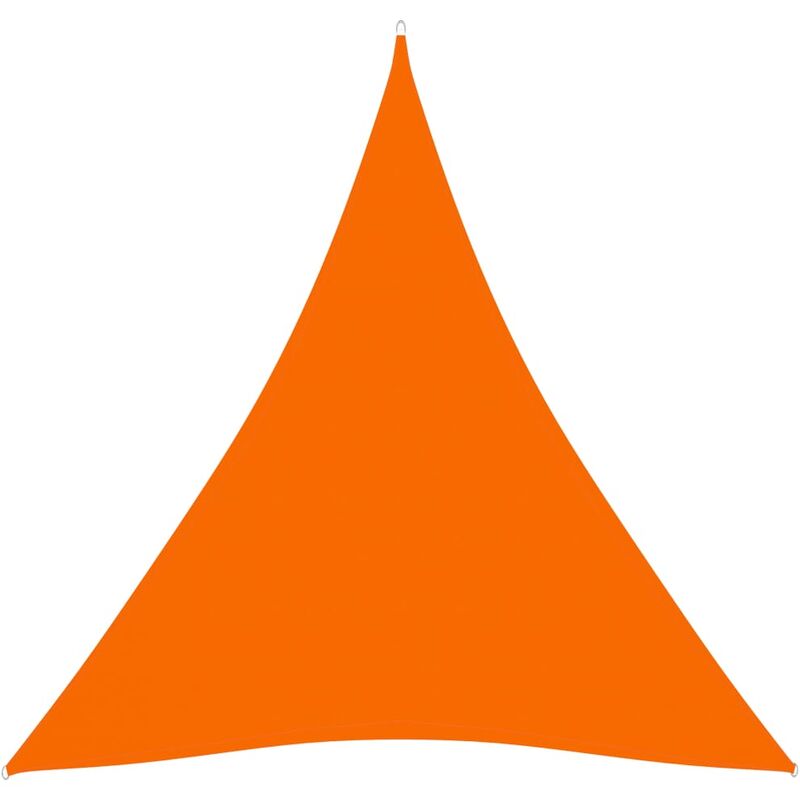 

Toldo de vela triangular de tela oxford naranja 4x4x4 m