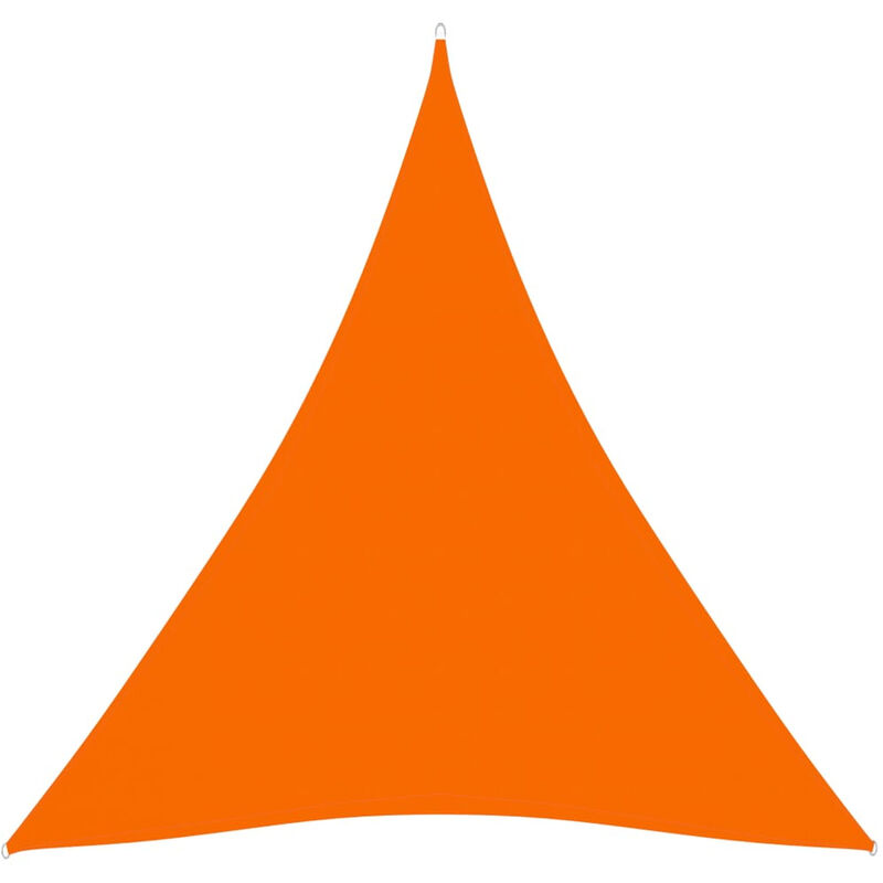 

Toldo de vela triangular de tela oxford naranja 4x4x4 m