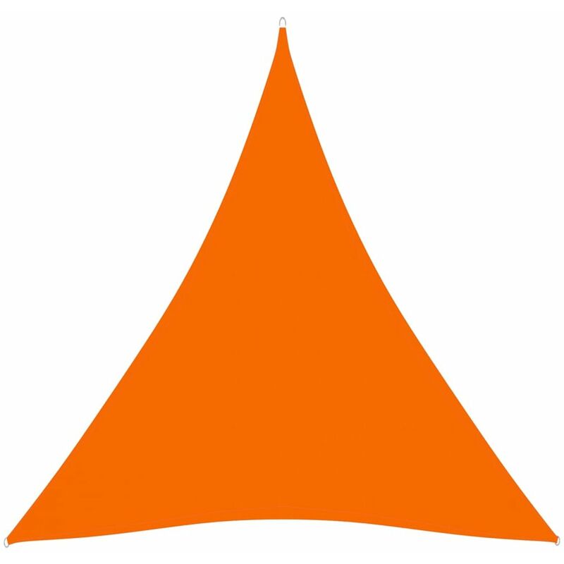 

Toldo de vela triangular de tela oxford naranja 5x5x5 m