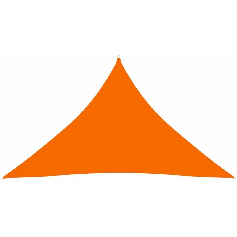 

Toldo de vela triangular de tela oxford naranja 5x5x6 m