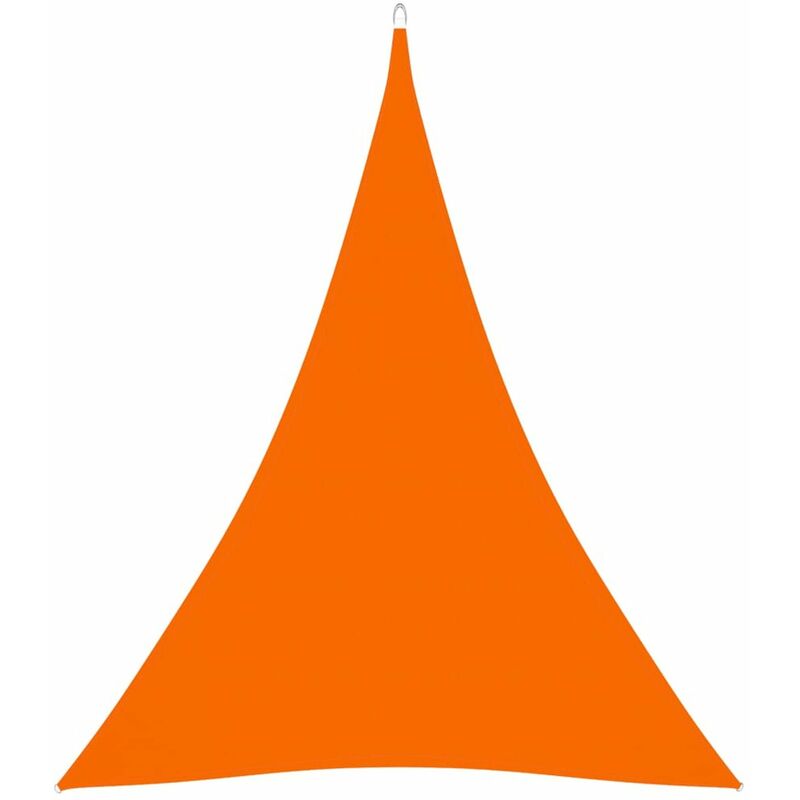 

Toldo de vela triangular de tela oxford naranja 5x7x7 m