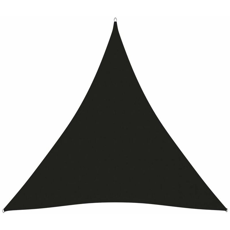 

Toldo de vela triangular de tela oxford negro 3x3x3 m