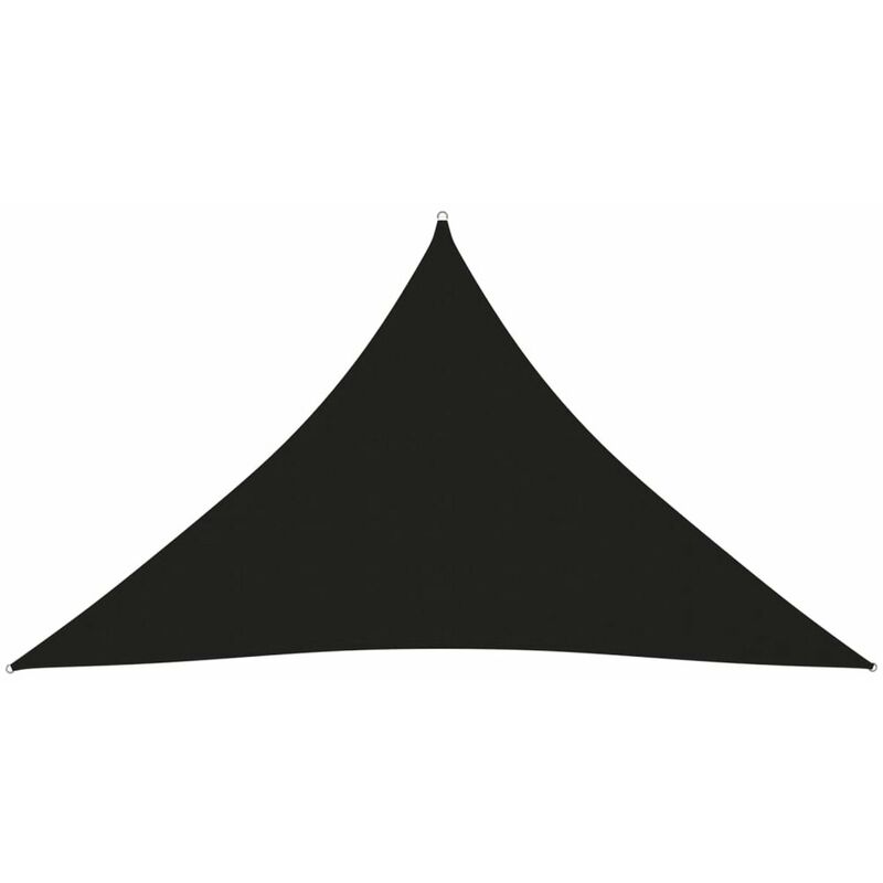 

Toldo de vela triangular de tela oxford negro 3x3x4,24 m