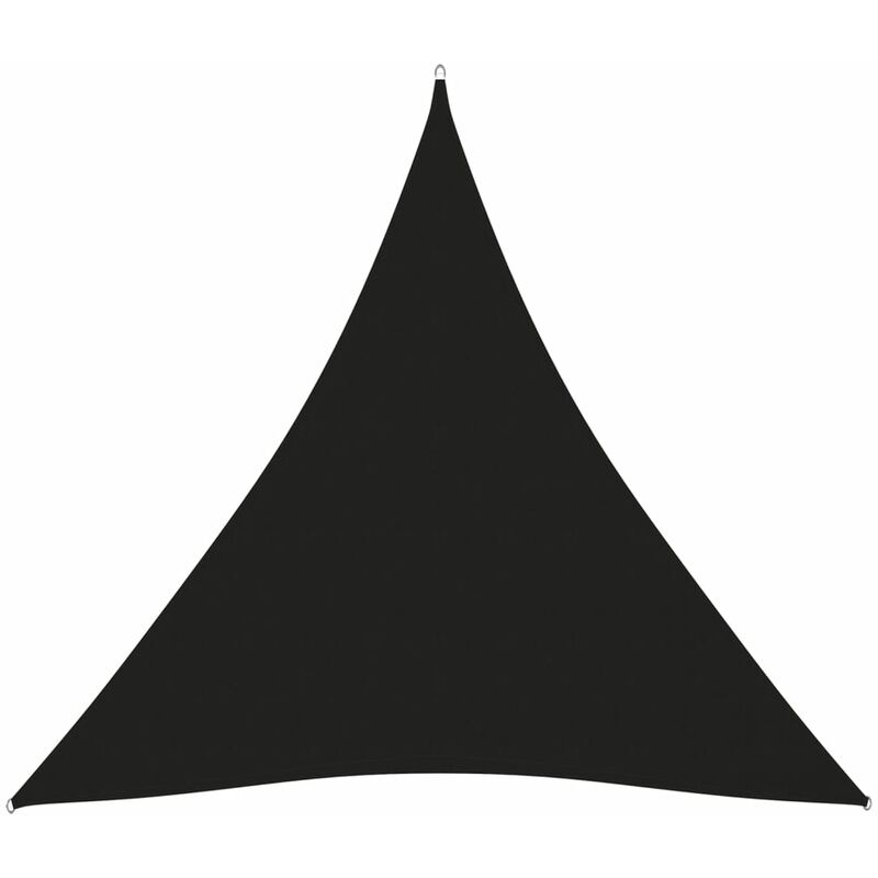 

Toldo de vela triangular de tela oxford negro 4x4x4 m