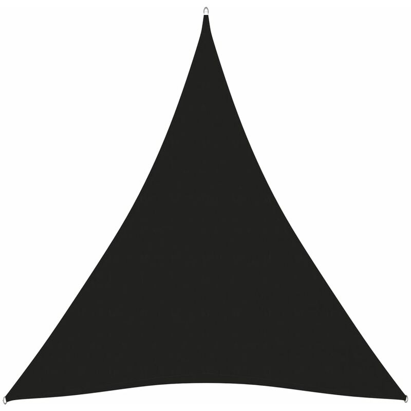 

Toldo de vela triangular de tela oxford negro 4x5x5 m
