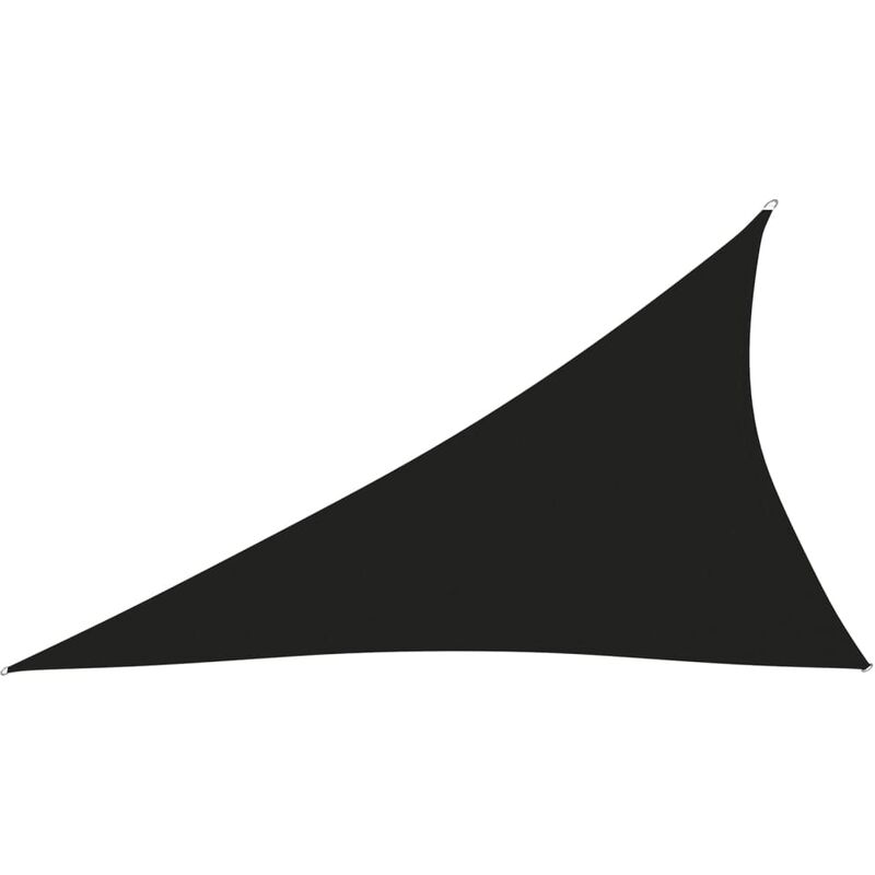 

Toldo de vela triangular de tela oxford negro 4x5x6,4 m