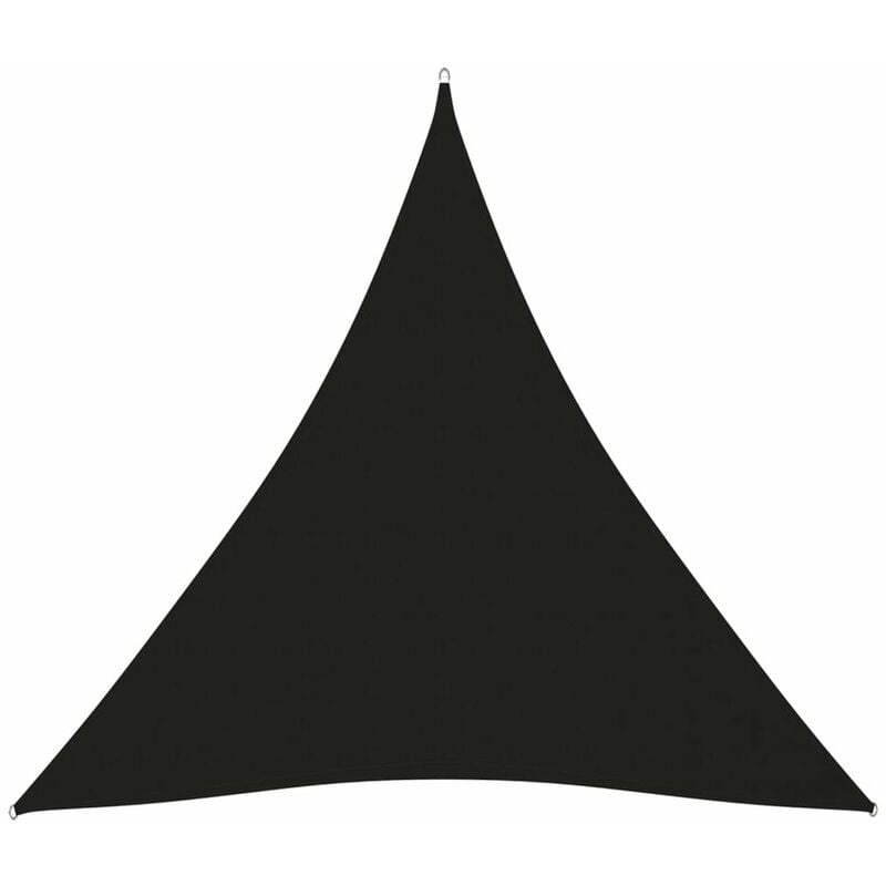 

Toldo de vela triangular de tela oxford negro 5x5x5 m