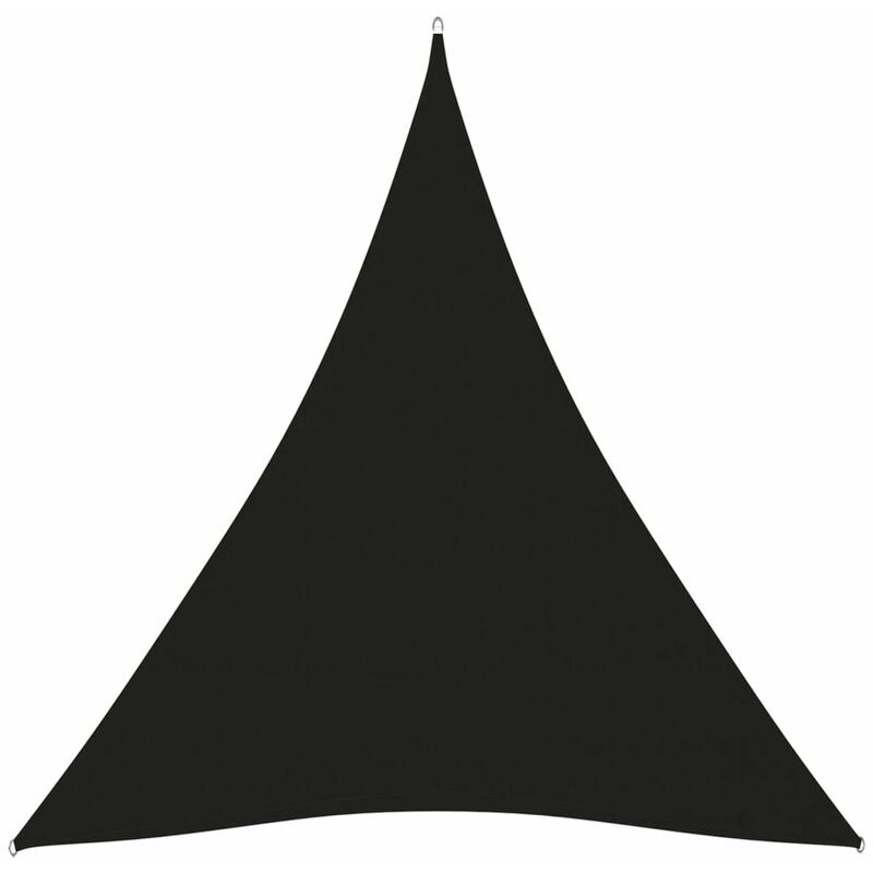 

Toldo de vela triangular de tela oxford negro 5x7x7 m