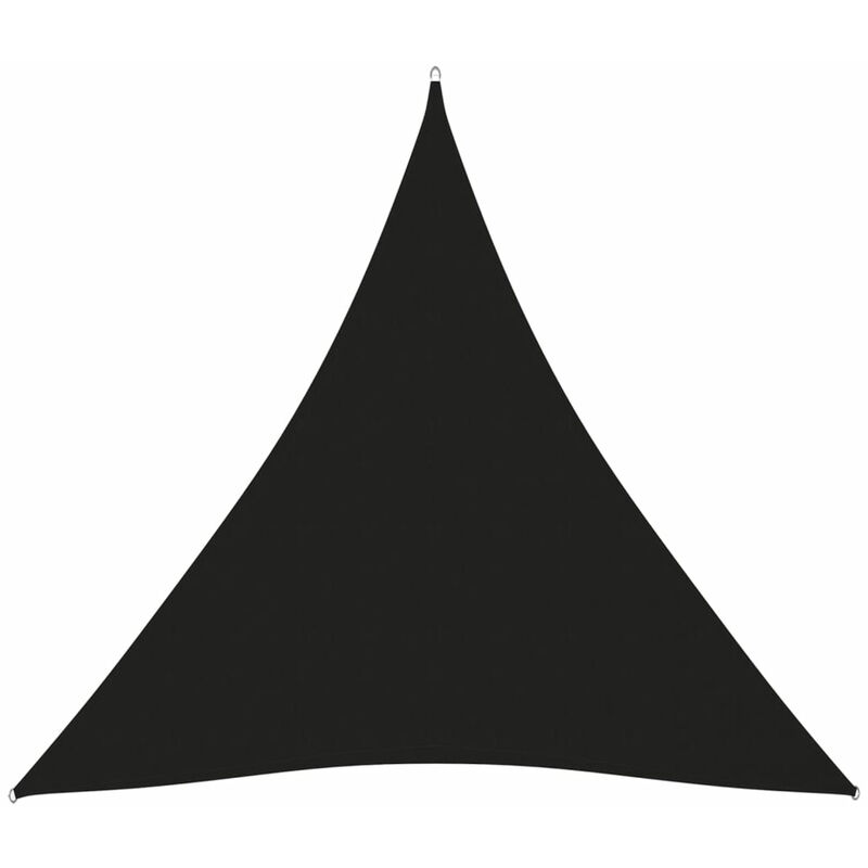 

Toldo de vela triangular de tela oxford negro 6x6x6 m