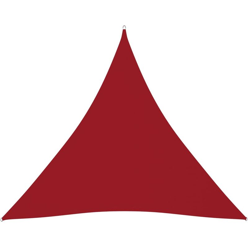 

Toldo de vela triangular de tela oxford rojo 3,6x3,6x3,6 m