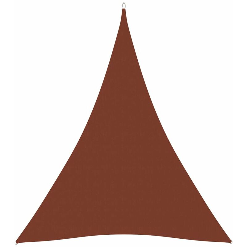 

Toldo de vela triangular de tela oxford terracota 4x5x5 m