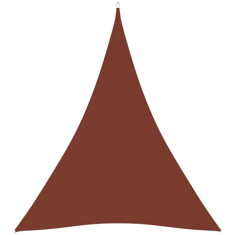 

Toldo de vela triangular de tela oxford terracota 5x6x6 m