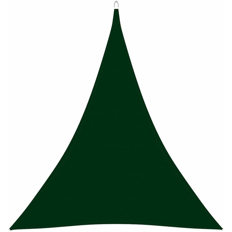 

Toldo de vela triangular de tela oxford verde oscuro 4x5x5 m