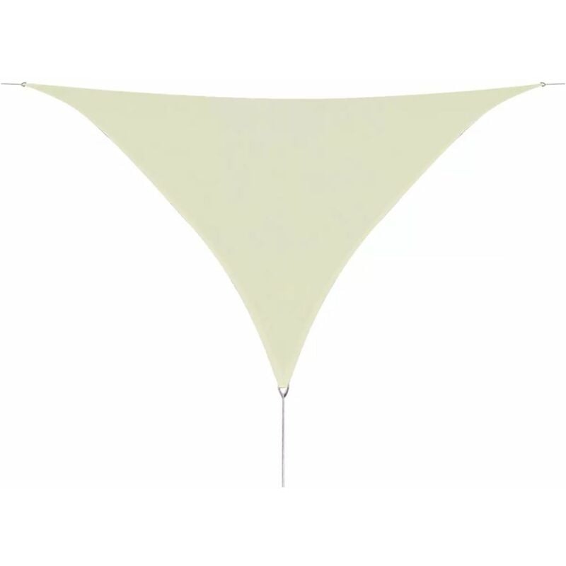 

Toldo de vela triangular HDPE 3,6x3,6x3,6 m color crema