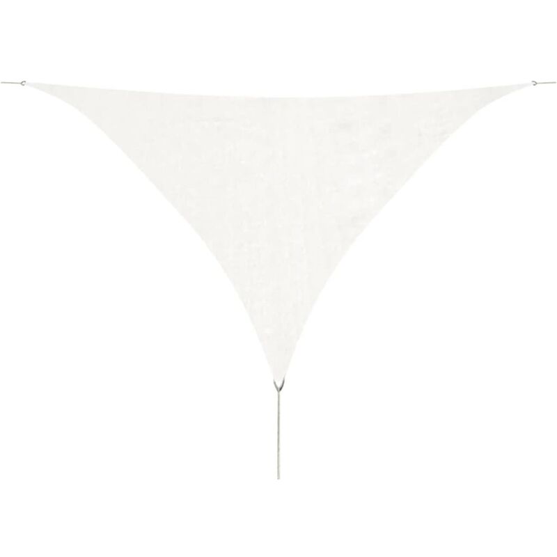 

Toldo de vela triangular HDPE 5x5x5 m blanco - Blanco