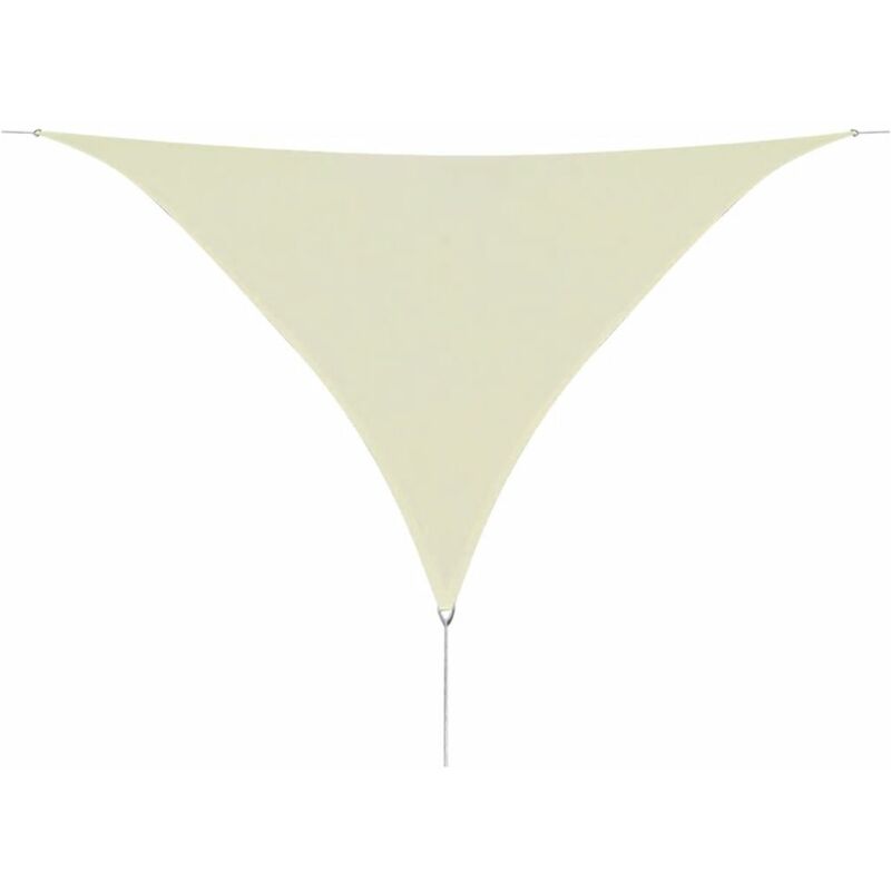 

Toldo de vela triangular HDPE 5x5x5 m m crema