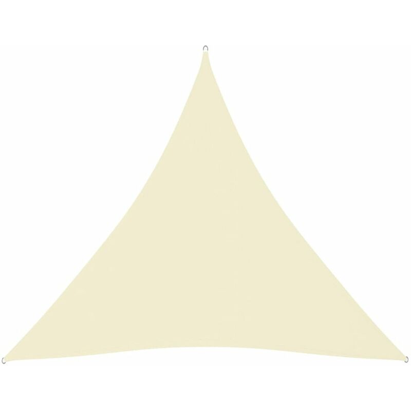 

Toldo de vela triangular tela oxford crema 4,5x4,5x4,5 m