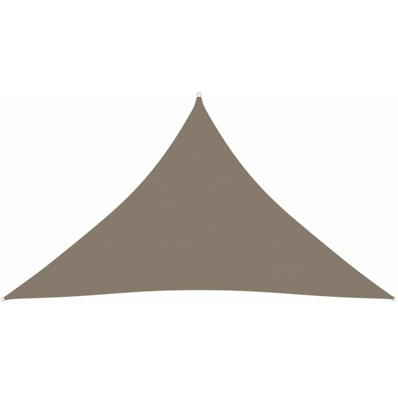 

Toldo de vela triangular tela oxford gris taupe 2,5x2,5x3,5 m