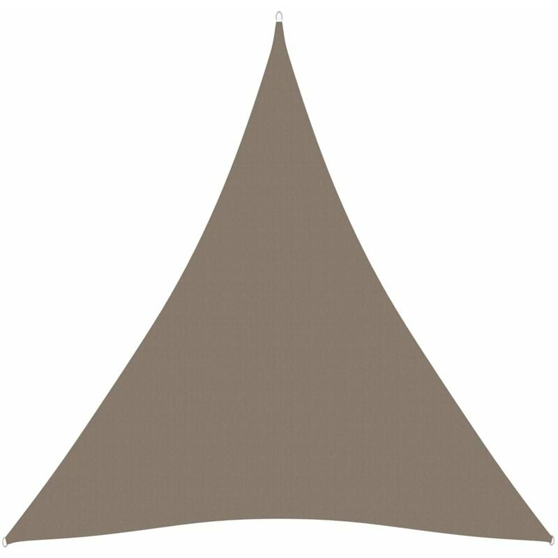 

Toldo de vela triangular tela oxford gris taupe 4,5x4,5x4,5 m