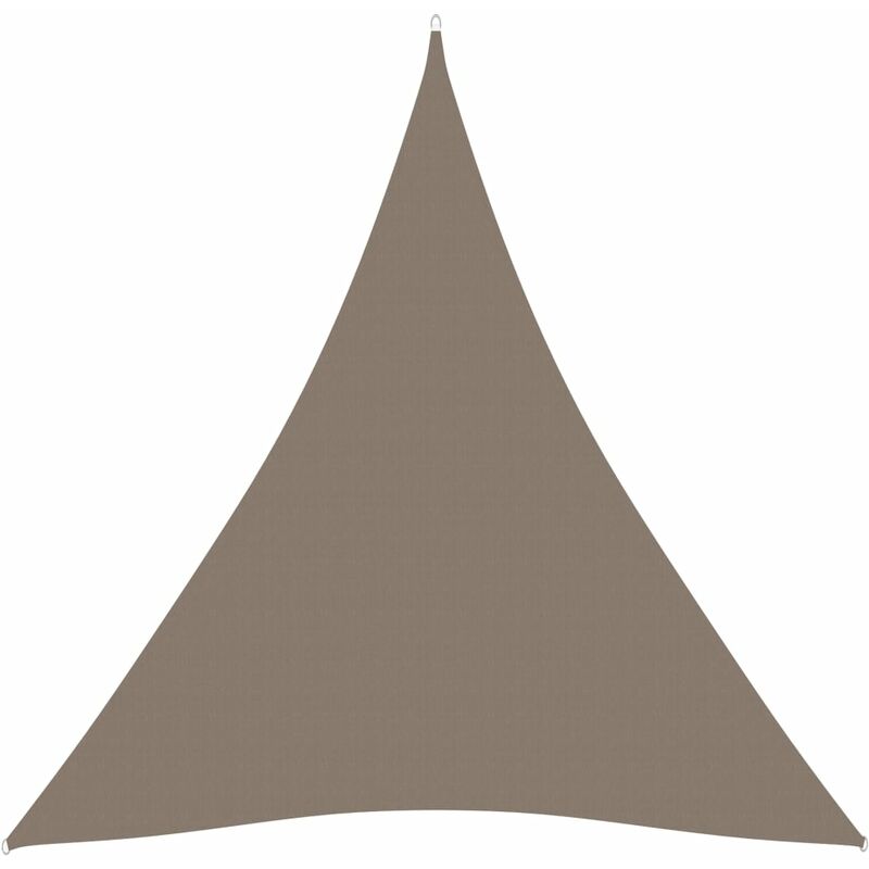 

Toldo de vela triangular tela oxford gris taupe 4,5x4,5x4,5 m