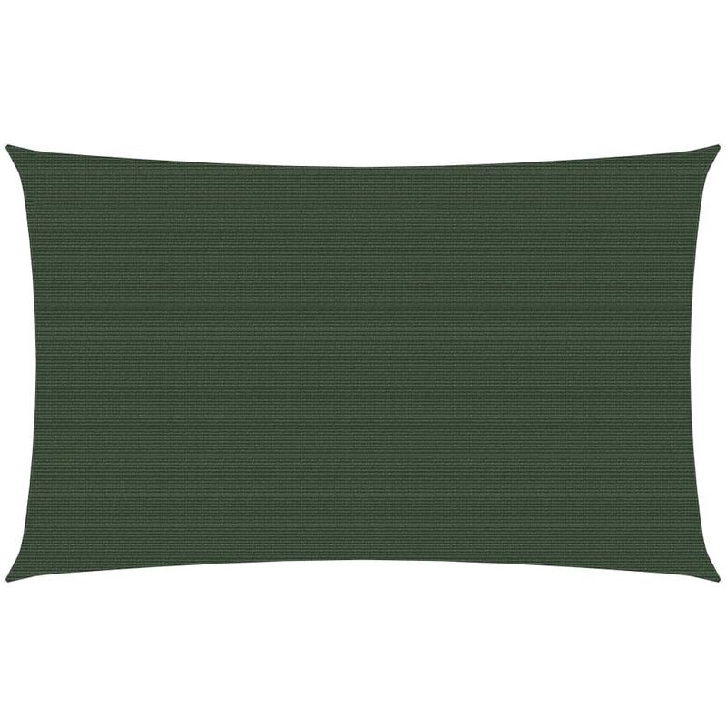 

Toldo de vela verde oscuro HDPE 160 g/m² 2,5x5 m