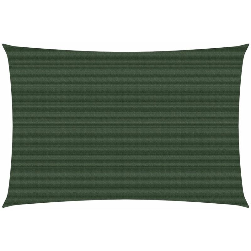 

Toldo de vela verde oscuro HDPE 160 g/m2 3,5x4,5 m