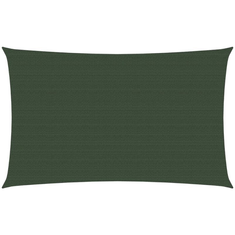 

Toldo de vela verde oscuro HDPE 160 g/m² 2x5 m - Verde