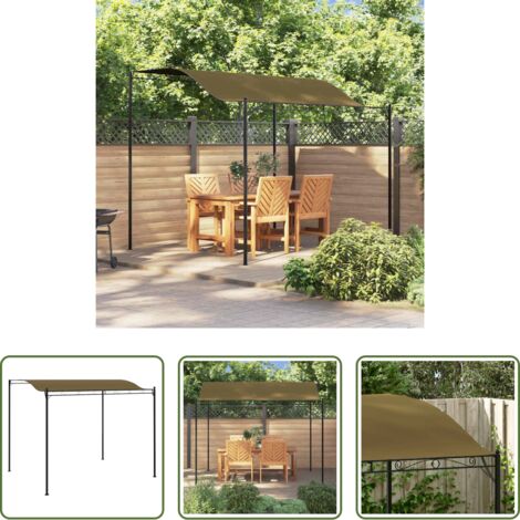 Toldo gris - Toldo parasol gris taupe 3x2,4 cm 180 g/m²